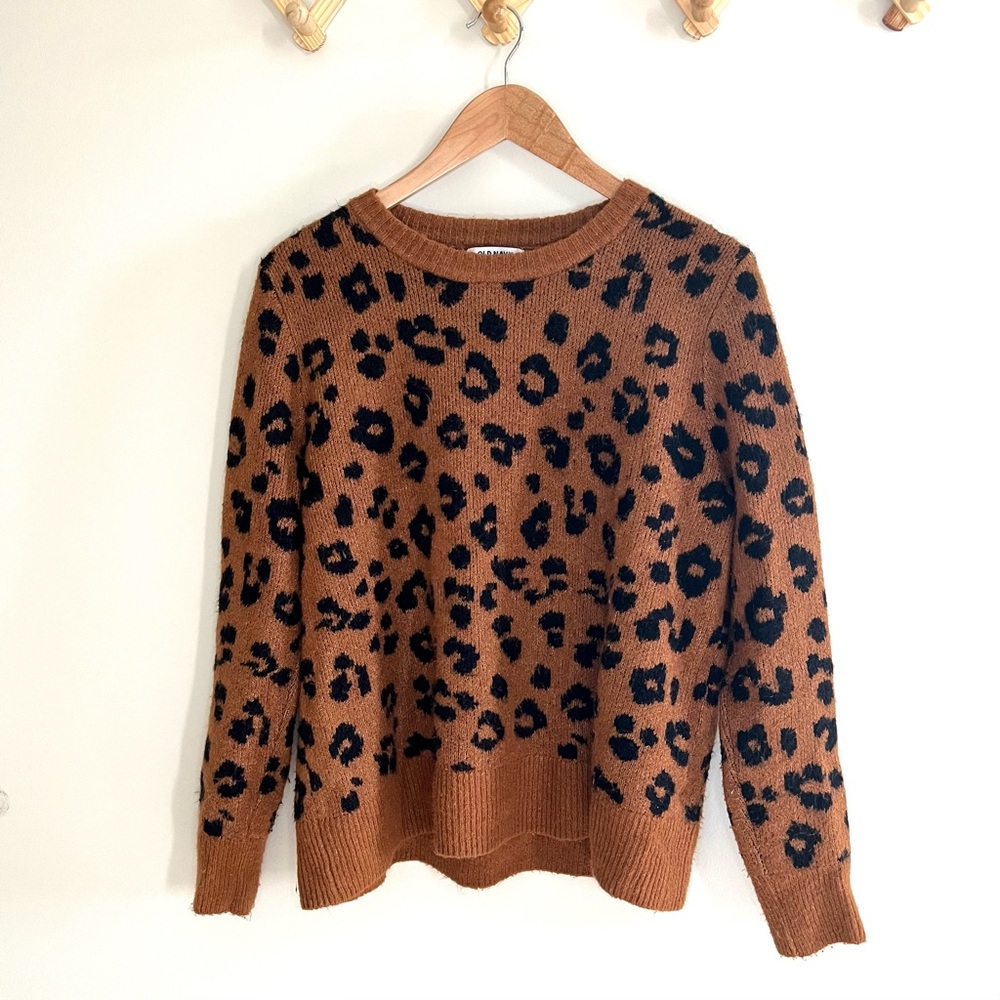 Old Navy Leopard Print Sweater